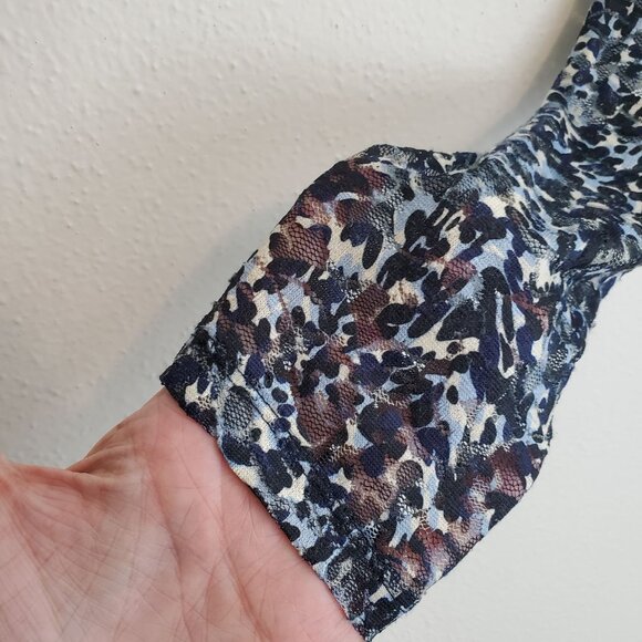 Scotch & Soda Printed Lace Top in blue - Picture 4 of 13